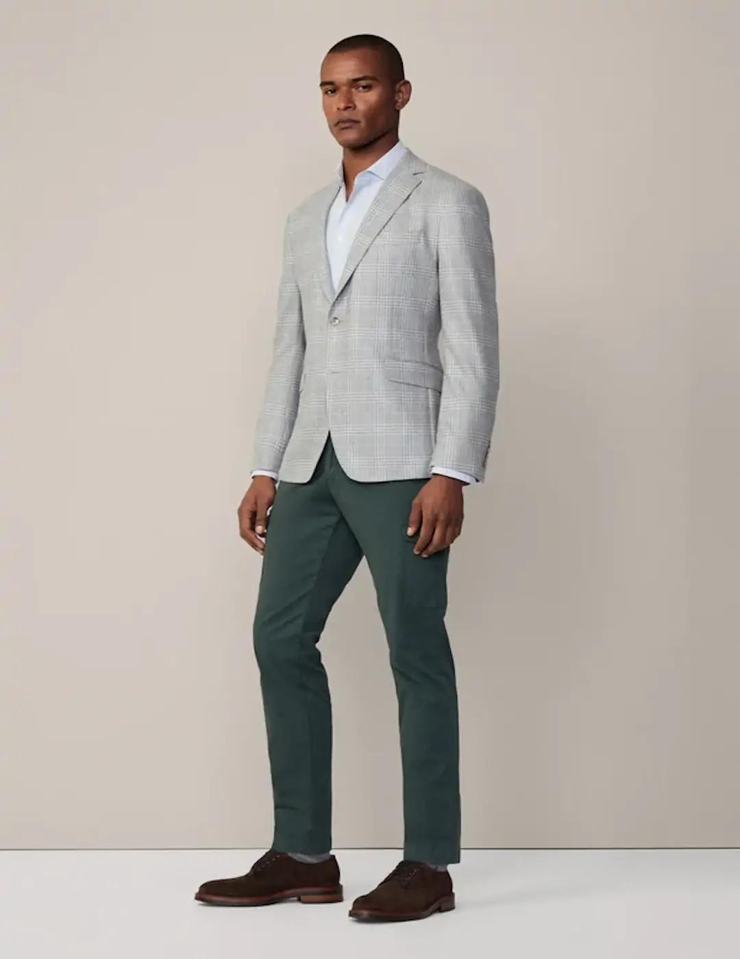 Americana HACKETT Cuadros Perla/Beige