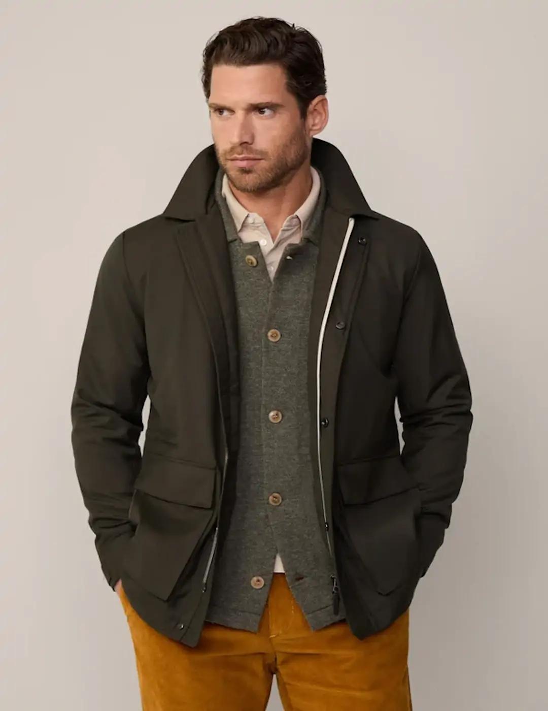 Gabardina Corta HACKETT Verde Oscuro