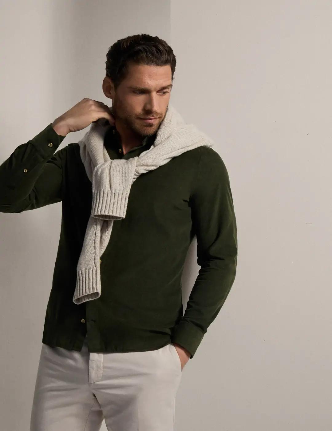 Camisa Micropana Hackett Verde