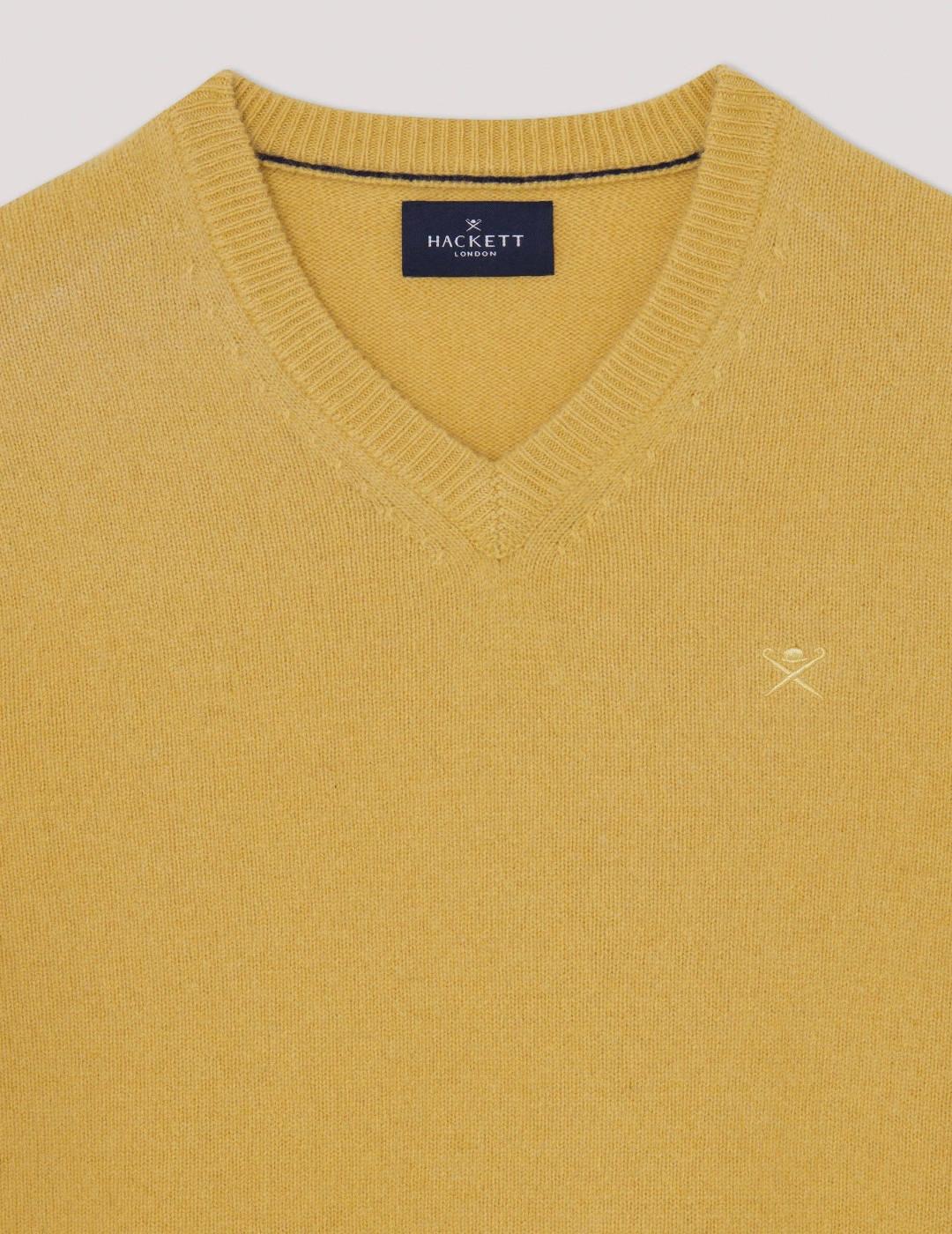 Jersey HACKETT Pico Mostaza