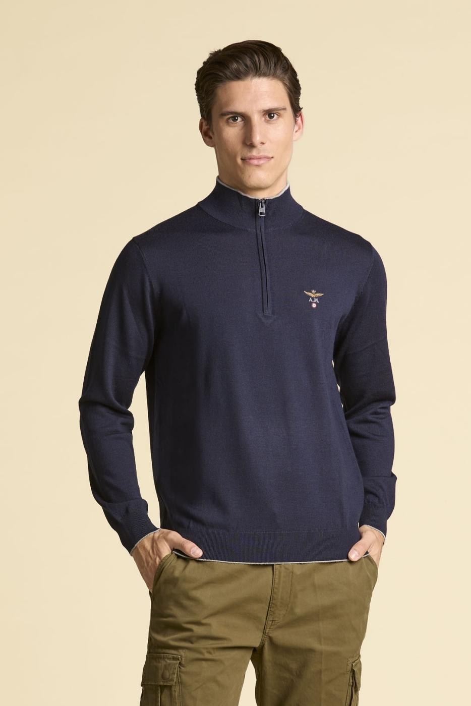 Sweter AERONÁUTICA MILITARE Marino AERONÁUTICA MILITARE para Hombre ...